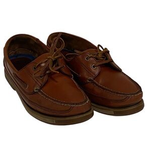 Western Marine Brown Leather Boat Shoes - Excellent Condition-Men’s 9